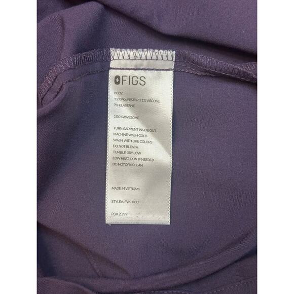 Figs Catarina One-Pocket Scrub Top PURPLE SHADOW Extra Small - Picture 4 of 5